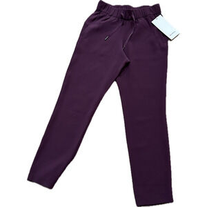 New Lululemon On The Fly 7/8 Woven Pants Women's Size 2 Black Wrinkle-Free